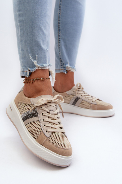 Sneakers tüüpi jalanõud D&A LR110 beeži värvi