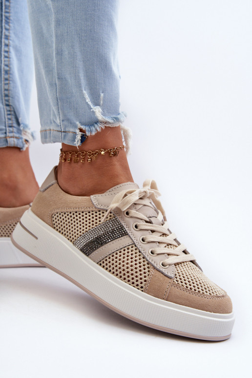 Sneakers tüüpi jalanõud D&A LR110 beeži värvi