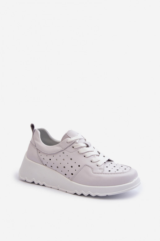 Sneakers tüüpi jalanõud Naturaalsest nahast Halli värvi S.Barski LR482