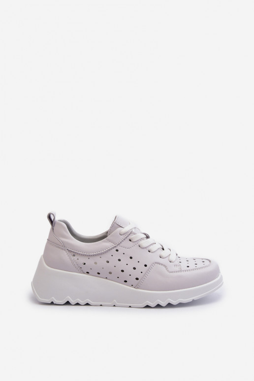 Sneakers tüüpi jalanõud Naturaalsest nahast Halli värvi S.Barski LR482