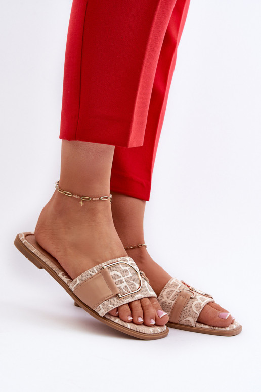 läikiv naiste plätud kaunistustega beeži värvi Taleci läikiv naiste plätud kaunistustega beeži värvi Taleci