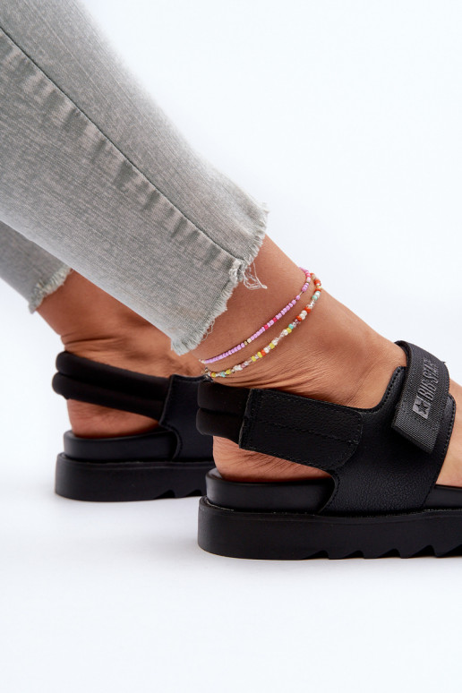 Naistesandaalid platvormiga Big Star NN274750 Must