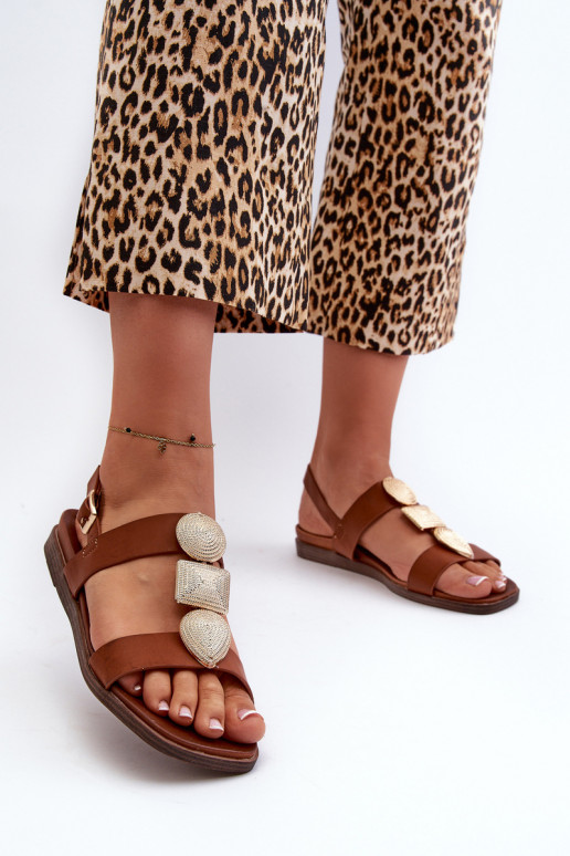 Madalad sandaalid  Sergio Leone SK072H pruunid värvi