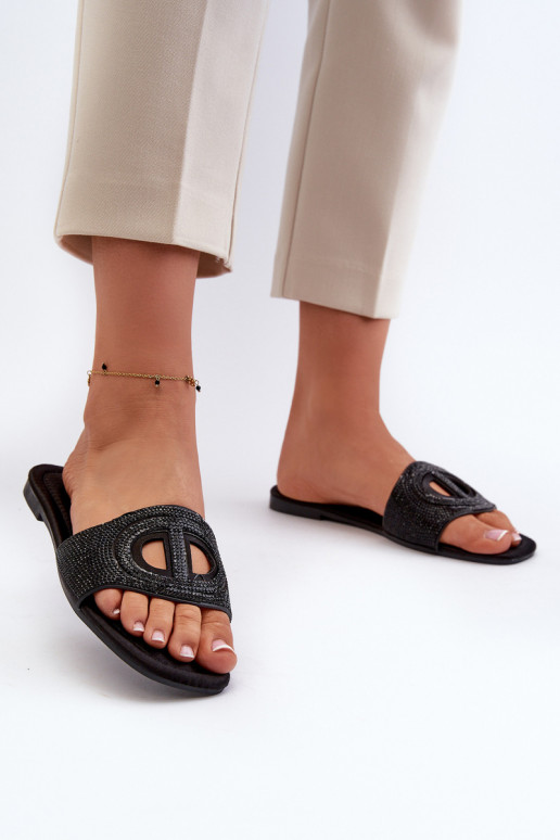 naiste plätud laiade nööridega Must Dimrose