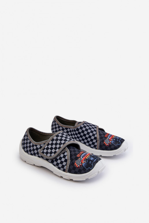 Mugavad sussid poiste krõpsudega kinnitatav Befado 974Y540 Halli värvi