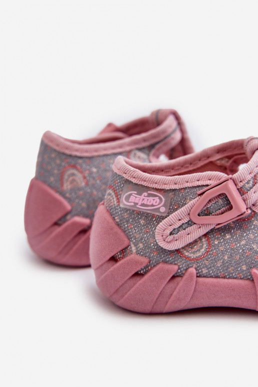 Mugavad sussid Laste jalanõud BEFADO 110N490 Halli värvi-Tumeroosad värvi Mugavad sussid Laste jalanõud BEFADO 110N490 Halli värvi-Tumeroosad värvi