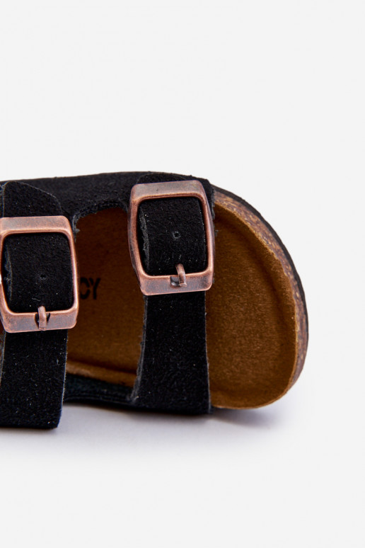 sandaalid Laste jalanõud  krõpsudega kinnitatav Must Rorria