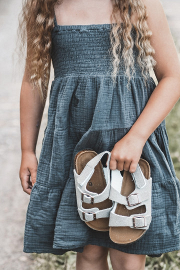 sandaalid Laste jalanõud  krõpsudega kinnitatav Halli värvi Rorria 2