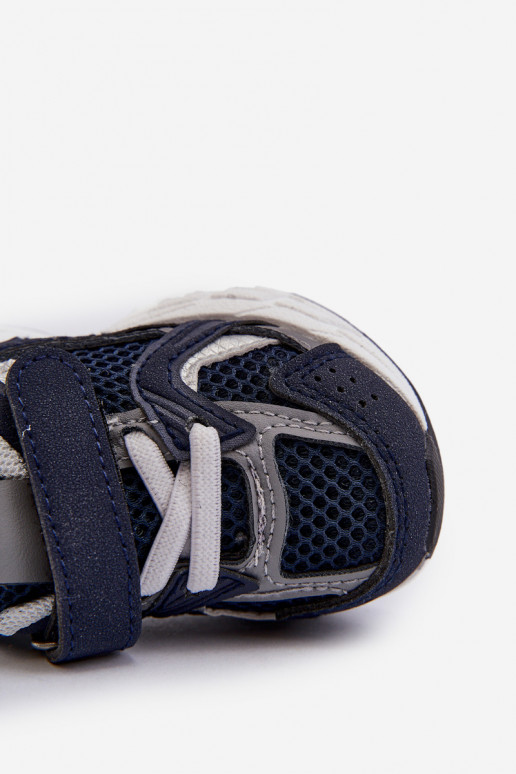 Laste spordijalatsid  tüüpi jalanõud krõpsudega kinnitatav tumesinist värvi Rulagia Laste spordijalatsid  tüüpi jalanõud krõpsudega kinnitatav tumesinist värvi Rulagia