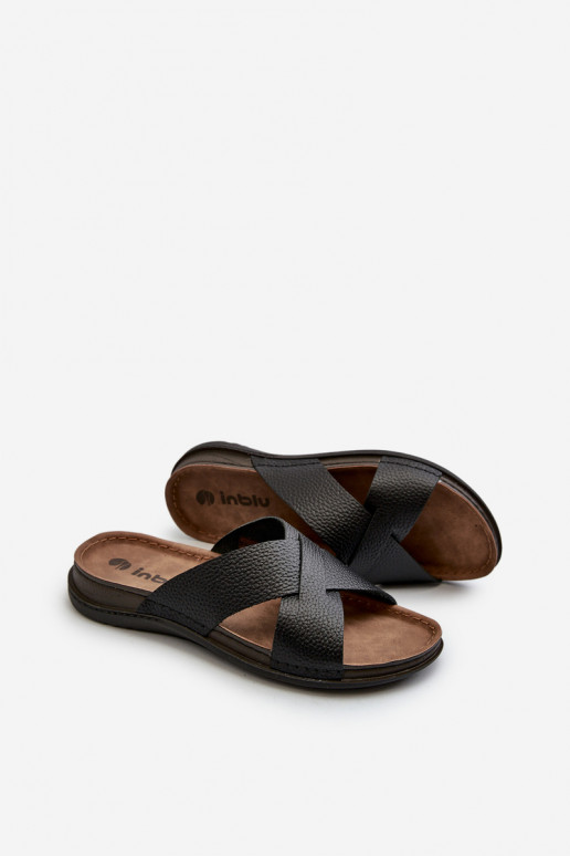  Kerged lehvidega eko-nahast Inblu GV00001I Must