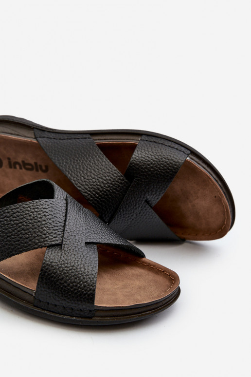  Kerged lehvidega eko-nahast Inblu GV00001I Must