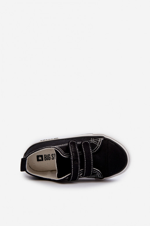 Laste vabaajajalatsid krõpsudega kinnitatav Big Star LL374015 Must Laste vabaajajalatsid krõpsudega kinnitatav Big Star LL374015 Must