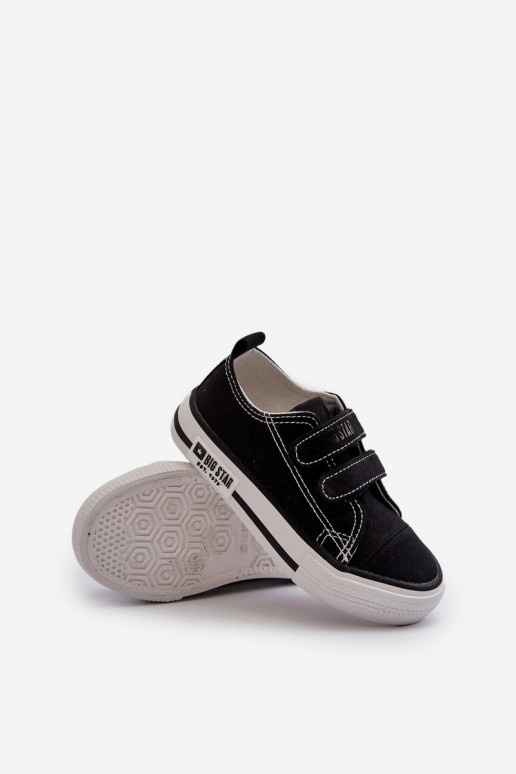 Laste vabaajajalatsid krõpsudega kinnitatav Big Star LL374015 Must Laste vabaajajalatsid krõpsudega kinnitatav Big Star LL374015 Must