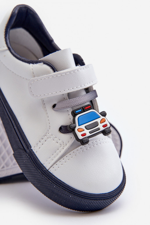 Laste tossude mudeljalatsid vabaaja jalanõud Z Przypinką Valget-tumesinist värvi Pennyn Laste tossude mudeljalatsid vabaaja jalanõud Z Przypinką Valget-tumesinist värvi Pennyn