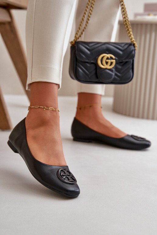 Baleriinad  kaunistustega Eko   Must Rhodike Baleriinad  kaunistustega Eko   Must Rhodike