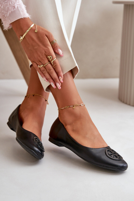 Baleriinad  kaunistustega Eko   Must Rhodike Baleriinad  kaunistustega Eko   Must Rhodike