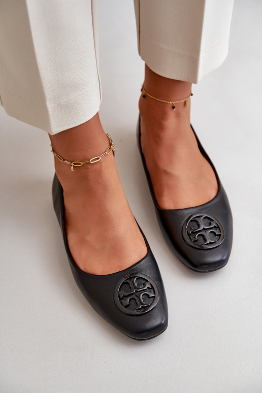 Baleriinad  kaunistustega Eko   Must Rhodike Baleriinad  kaunistustega Eko   Must Rhodike