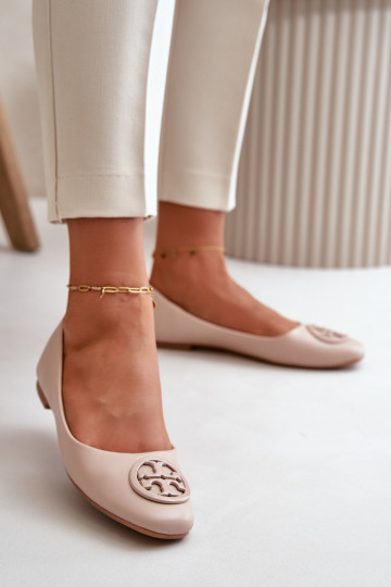 Baleriinad  kaunistustega Eko   beeži värvi Rhodike