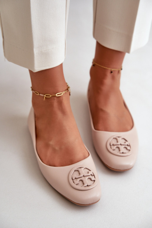 Baleriinad  kaunistustega Eko   beeži värvi Rhodike Baleriinad  kaunistustega Eko   beeži värvi Rhodike