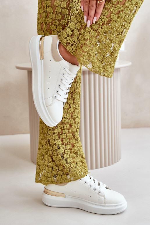 naiste saapad platvormiga eko-nahast Valget-beeži värvi Nevelena  naiste saapad platvormiga eko-nahast Valget-beeži värvi Nevelena