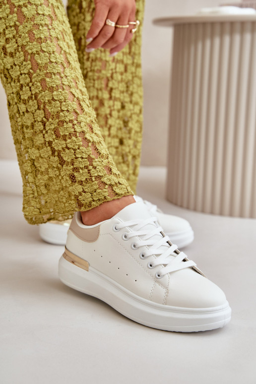 naiste saapad platvormiga eko-nahast Valget-beeži värvi Nevelena  naiste saapad platvormiga eko-nahast Valget-beeži värvi Nevelena