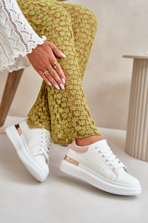 naiste saapad platvormiga eko-nahast Valget-tumeroosad värvi Nevelena  naiste saapad platvormiga eko-nahast Valget-tumeroosad värvi Nevelena