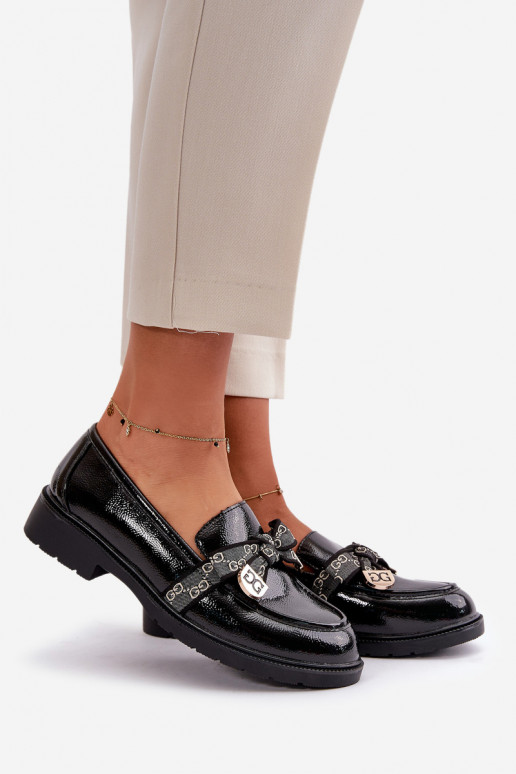 Laque  Mokassiinid lipsukesega S.Barski HY42-331A Must