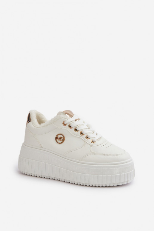 Sneakers tüüpi jalanõud spordijalatsid Pealiste omad voodriga Sellel onssiivsel tallal valget värvi Ardiela
