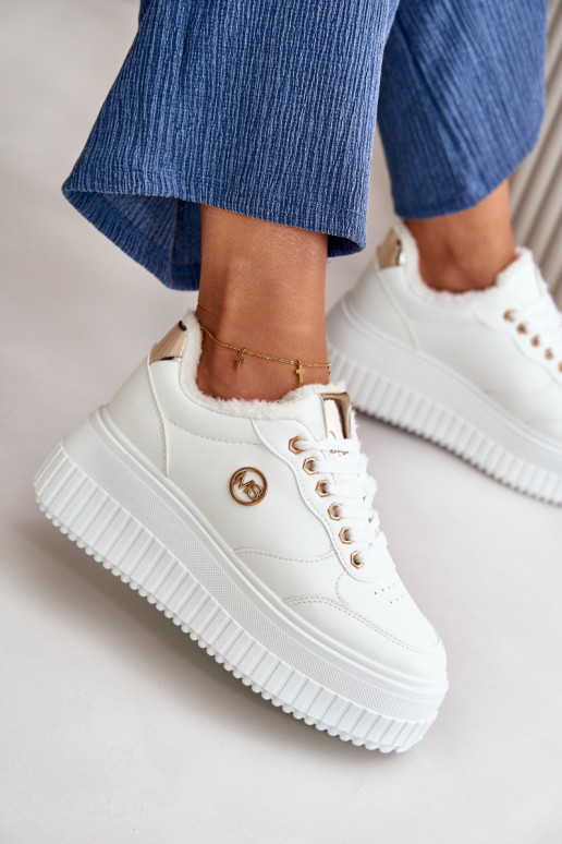 Sneakers tüüpi jalanõud spordijalatsid Pealiste omad voodriga Sellel onssiivsel tallal valget värvi Ardiela