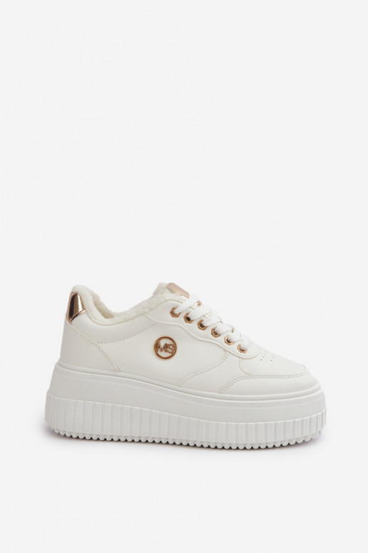 Sneakers tüüpi jalanõud spordijalatsid Pealiste omad voodriga Sellel onssiivsel tallal valget värvi Ardiela