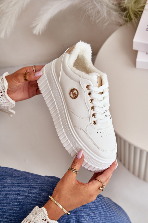 Sneakers tüüpi jalanõud spordijalatsid Pealiste omad voodriga Sellel onssiivsel tallal valget värvi Ardiela