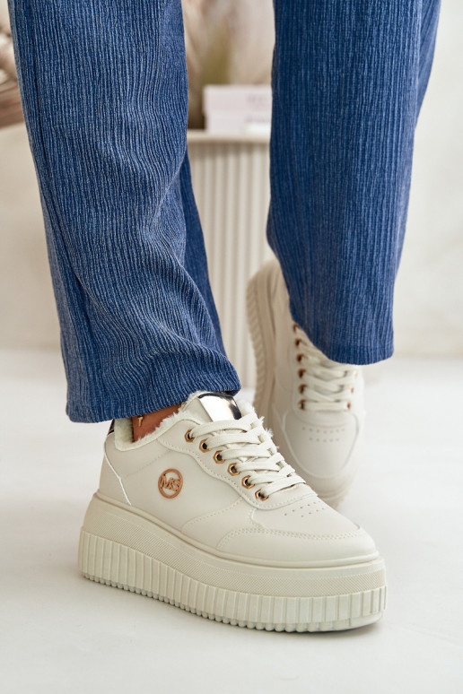Sneakers tüüpi jalanõud spordijalatsid Pealiste omad voodriga Sellel onssiivsel tallal beeži värvi Ardiela