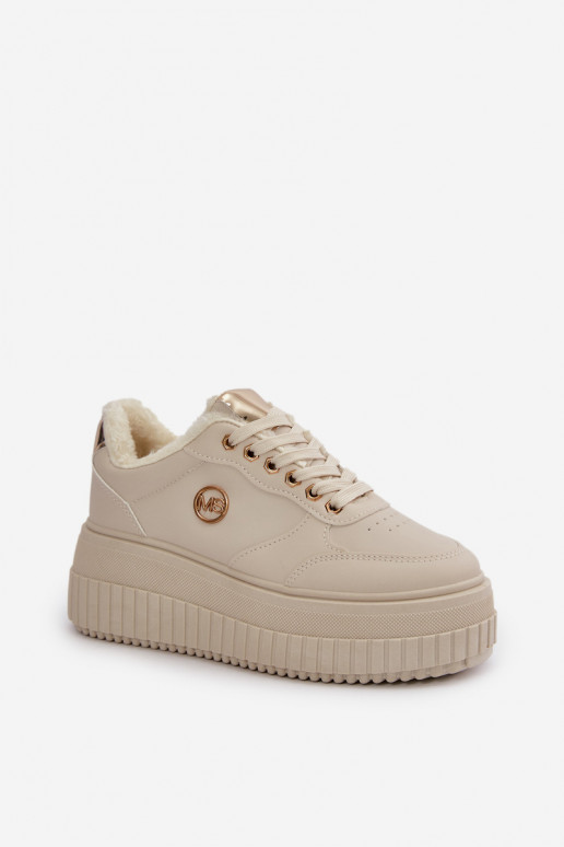 Sneakers tüüpi jalanõud spordijalatsid Pealiste omad voodriga Sellel onssiivsel tallal beeži värvi Ardiela