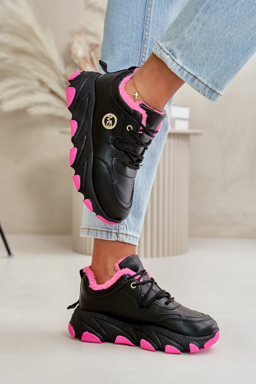 voodriga spordijalatsid  nööritavad platvormiga Must Bialoa voodriga spordijalatsid  nööritavad platvormiga Must Bialoa