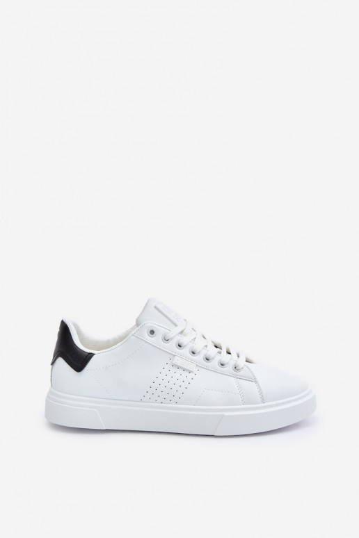 vabaaja jalanõud Sneakers tüüpi jalanõud meestele eko-nahast Big Star OO174115 valget värvi