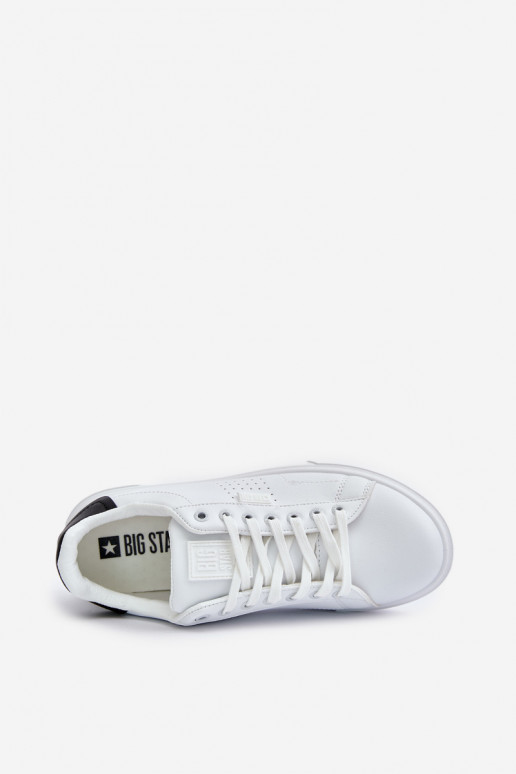 vabaaja jalanõud Sneakers tüüpi jalanõud meestele eko-nahast Big Star OO174115 valget värvi