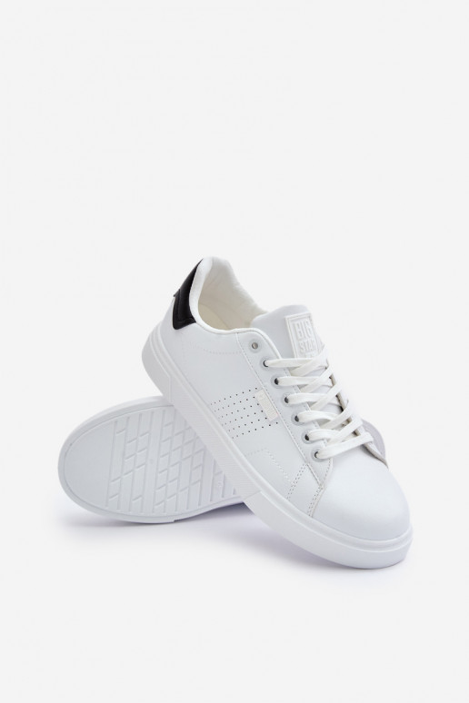vabaaja jalanõud Sneakers tüüpi jalanõud meestele eko-nahast Big Star OO174115 valget värvi