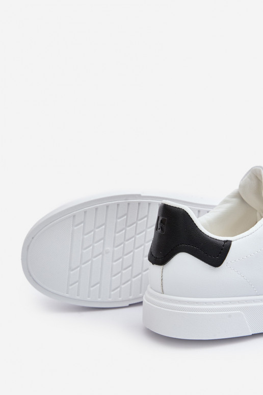 vabaaja jalanõud Sneakers tüüpi jalanõud meestele eko-nahast Big Star OO174115 valget värvi