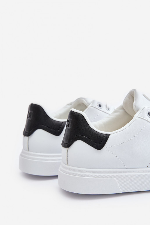 vabaaja jalanõud Sneakers tüüpi jalanõud meestele eko-nahast Big Star OO174115 valget värvi