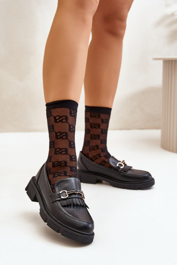 naiste mokassiinid kaunistustega Eko   Must Tialorae 2