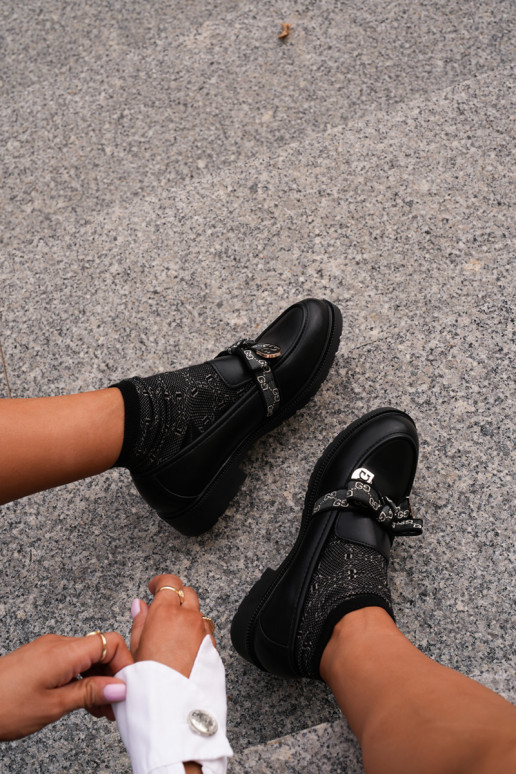  Mokassiinid lipsukesega S.Barski HY42-331 Must