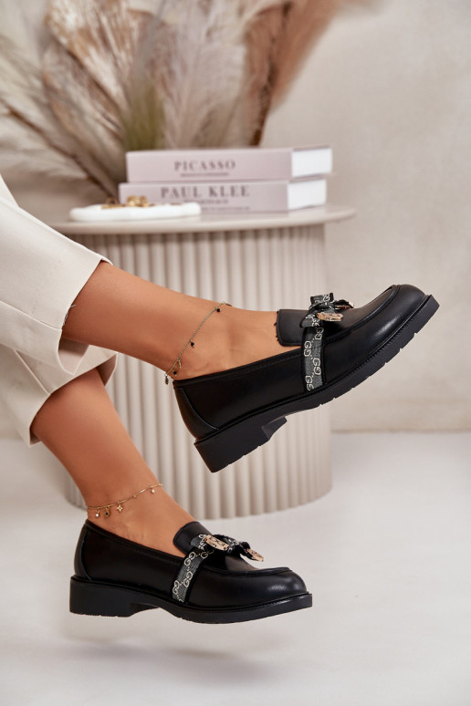  Mokassiinid lipsukesega S.Barski HY42-331 Must