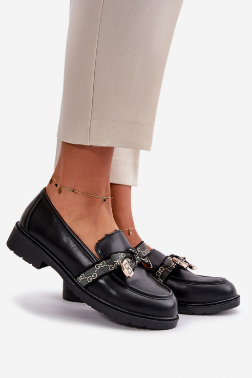  Mokassiinid lipsukesega S.Barski HY42-331 Must