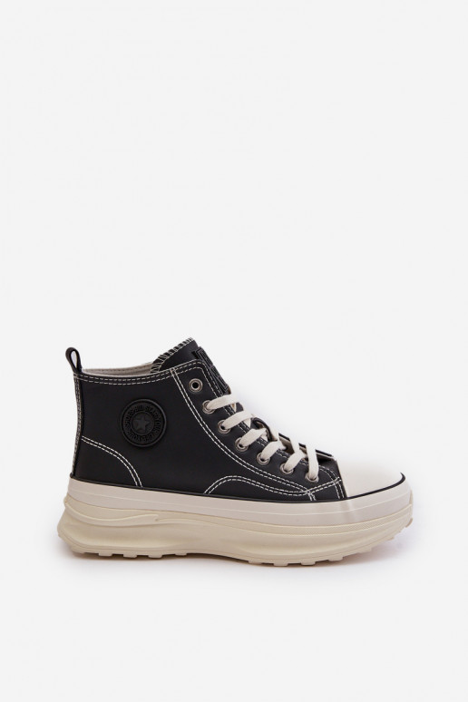 naiste saapad platvormiga Eko   Big Star OO274063 Must naiste saapad platvormiga Eko   Big Star OO274063 Must