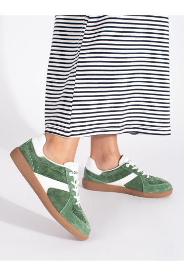 zielono valge värv Tossud mudeli kingad