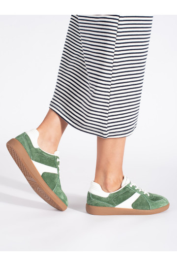 zielono valge värv Tossud mudeli kingad 2