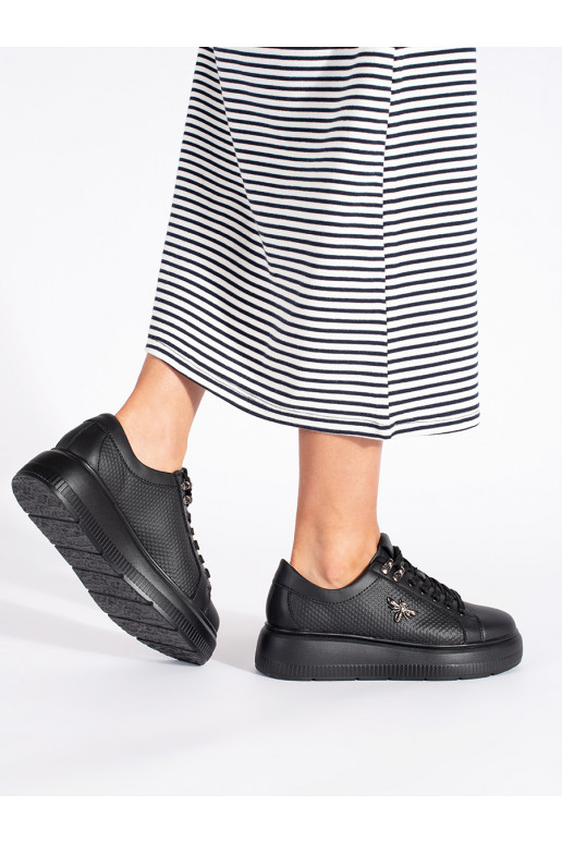   Mustad Naiste kingad platvormiga