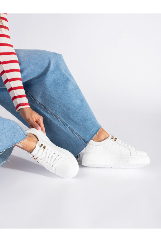   valge värv Naiste kingad platvormiga