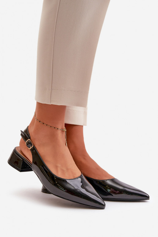 Lakkbaleriinad  Z Noskami Terava ninaga jalatsid Must Anarinne Lakkbaleriinad  Z Noskami Terava ninaga jalatsid Must Anarinne