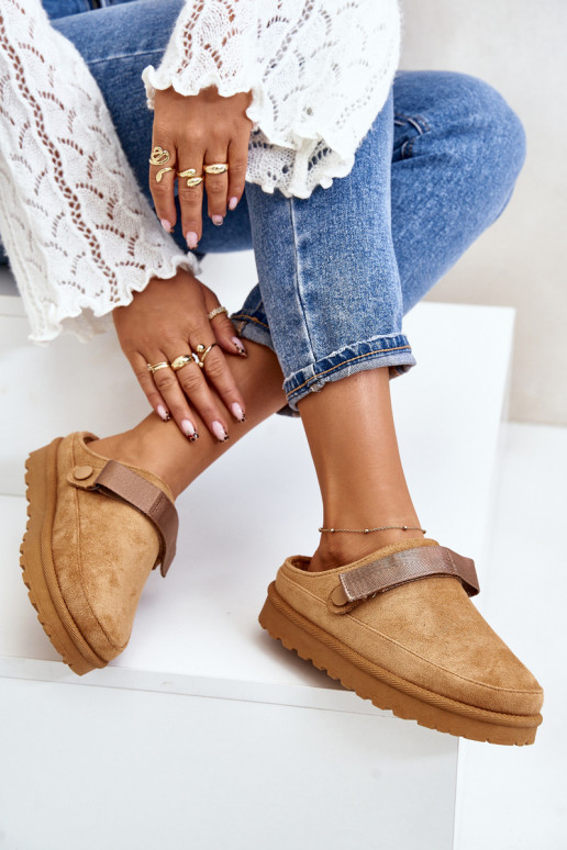  Sussid voodriga karusnahaga platvormiga pruunid värvi Azida